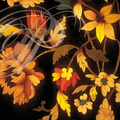 CABINET À QUATRE PORTES de style LOUIS XIII hollandais : marqueterie florale sur fond de poirier noici