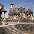 INDE (Madhya Pradesh) - KHAJURAHO - temple de Devi Jagadambi 