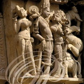 INDE (Madhya Pradesh) - KHAJURAHO - temple de Parshvanath   