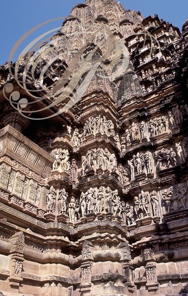 INDE (Madhya Pradesh) - KHAJURAHO - temple de Vishvanath  