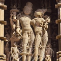 INDE (Madhya Pradesh) - KHAJURAHO - temple de Devi Jagadambi  
