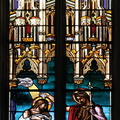MONTAUBAN - Faubourg VILLENOUVELLE - église Saint-Jean - vitrail de la vie de saint-Jean : le baptème de Jésus