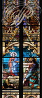 MONTAUBAN - Faubourg VILLENOUVELLE - église Saint-Jean - vitrail de la vie de saint-Jean qui designe le Messie