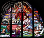 MONTAUBAN - Faubourg VILLEBOURBON - église Saint- Orens : vitrail en hommage à Adolphe POULT