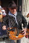 LECTOURE - Fête du melon : groupe folklorique auvergnat (la Gigue Dornoise) - vielle à roue 