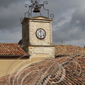 SAINT-CLAR - campanile de la mairie dominant la halle du XIIIe siècle