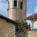 SAINT-CLAR - la vieille église du XIIe siècle : le clocher