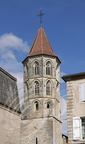 FLEURANCE - église Notre-Dame de Fleurance : le clocher de base carrée à lanternon octogonal