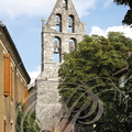 BIVES (France 32) - église Saint-André : clocher-mur du XVIIe siècle à cinq baies campanaires