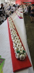 SAINT-CLAR - Fête de l'Ail - concours de tresses d'ail (tresse longue d'ail blanc de 2 mètres)