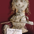SAINT-CLAR - Fête de l'Ail - conte "Jean de l'Ail" : maquette en peaux d'ail réalisée lors d'un atelier par les enfants de la médiathèque 