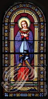 ROUILLAC (sud de GIMBRÈDE - France - 32) - église : vitrail du maître verrier toulousain, Louis-Victor GESTA (1828-1894)