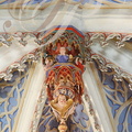 GONDRIN - Chapelle Notre-dame de Tonneteau (XVIIe siècle) : détail de la voûte 