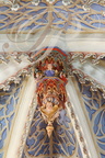 GONDRIN - Chapelle Notre-dame de Tonneteau (XVIIe siècle) : détail de la voûte 