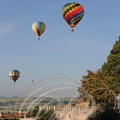 LECTOURE - Rassemblement de montgolfières : panorama depuis le Grand Bastion   
