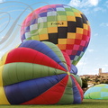 LECTOURE - Rassemblement de montgolfières - le gonflage