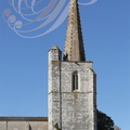 PLIEUX - église Saint-Jean-Baptiste : clocher de la seconde moitié du XVe siècle sauf la flèche (fin XIXe siècle)