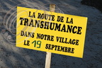 LE HOUGA (Gers) - la transhumance : panneau de signalisation