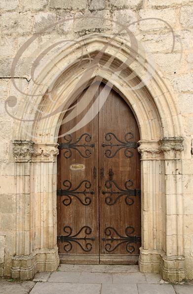 ROCAMADOUR - Le sanctuaire : chapelle Sainte-Anne (la porte d'entrée)