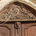 ROCAMADOUR - Le sanctuaire : Basilique Saint-Sauveur (la porte en bois sculpté)