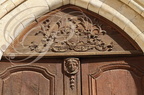 ROCAMADOUR - Le sanctuaire : Basilique Saint-Sauveur (la porte en bois sculpté)