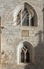 ROCAMADOUR - Le sanctuaire : chapelle Notre-Dame de Rocamadour (façade de style gothique flamboyant)