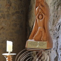 ROCAMADOUR - Le sanctuaire : chapelle Saint-Louis (Notre-Dame d'Ovalie - statue gracieusement offerte par les amis de Notre-Dame du Rugby de Larrivière-Saint-Savin (40)