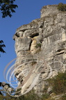ROCAMADOUR - falaise calcaire dominant la vallée de l'Alzou