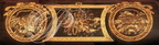BUREAU À CYLINDRE de Louis XV - détail de marqueterie (motif du dessus)