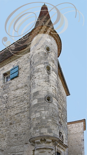 CONDOM_Domaine_de_Gensac_le_chateau_detail_dune_tourelle_dangle.jpg