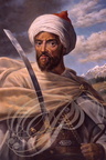 RABAT - Mausolée Mohammed V : portrait  4, par V. Zveg, du sultan Moulay Ismail (règne : 1672-1727) Dynastie Alaouite