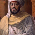RABAT - Mausolée Mohammed V : portrait  2, par V. Zveg, du prince Moulay Mohammed 1er (règne : 1640-1664) Dynastie Alaouite