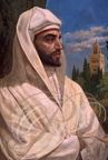 RABAT - Mausolée Mohammed V : portrait 10, par V. Zveg, du sultan Moulay Mostadi (règne : 1738-1741) Dynastie Alaouite