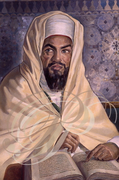 RABAT - Mausolée Mohammed V : portrait 14, par V. Zveg, du sultan Moulay Slimane (règne : 1792-1822) Dynastie Alaouite