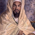 RABAT - Mausolée Mohammed V : portrait 14, par V. Zveg, du sultan Moulay Slimane (règne : 1792-1822) Dynastie Alaouite