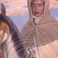 RABAT - Mausolée Mohammed V : portrait 22, par V. Zveg, du roi Hassan II (règne : 1961-1999) Dynastie Alaouite