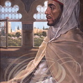 RABAT - Mausolée Mohammed V : portrait  5, par V. Zveg, du sultan Moulay Ahmed Ed dehbi (règne : 1727 et 1729) Dynastie Alaouite