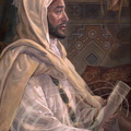 RABAT - Mausolée Mohammed V : portrait  6, par V. Zveg, du sultan Moulay Abdelmakek (règne : 1728) Dynastie Alaouite
