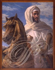 RABAT - Mausolée Mohammed V : portrait  9, par V. Zveg, du sultan Mohammed II (règne : 1737) Dynastie Alaouite