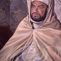 RABAT - Mausolée Mohammed V : portrait 20, par V. Zveg, du sultan Moulay Youssef (règne : 1912-1927) Dynastie Alaouite