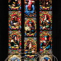 LECTOURE - Cathédrale Saint-Gervais et Saint-Protais : chapelle de la Sainte Famille (vitraux de l'Ancien Testament : l'Arbre de Jessé)