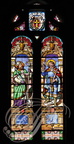 LECTOURE - Cathédrale Saint-Gervais et Saint-Protais : chapelle Saint-Antoine (vitraux de Goussard réalisés en 1853, représentant saint Eutrope et saint Geny)