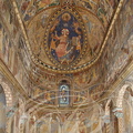 PANJAS - église Saint-Laurent : le choeur (peintures médiévales du XIIe siècle restaurées en 1892 par Marcelin Labedan)