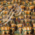 RABAT - Palais royal de Dar-Es-Salam : mouqarnas en bois zouaké