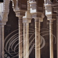 MOSQUÉE HASSAN II - 5 - patio privé : colonnes en marbre ciselé
