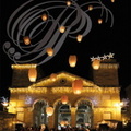 LECTOURE - les nuits de lumières : lacher de lanternes thai devant la Halle aux grains