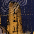 LECTOURE - les nuits de lumières :  clocher de la cathédrale Saint-Gervais