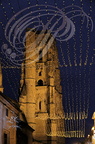 LECTOURE - les nuits de lumières :  clocher de la cathédrale Saint-Gervais