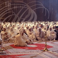 MOSQUÉE HASSAN II - 0 - le jour de l'inauguration le 30 aout 1993 : rassemblement dans la salle de prière