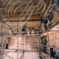 MOSQUÉE HASSAN II - 0 - le chantier en 1992 : réalisation des décors sous le plafond 